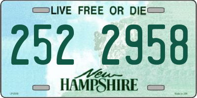 NH license plate 2522958