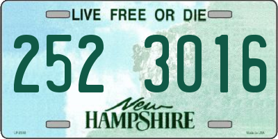 NH license plate 2523016
