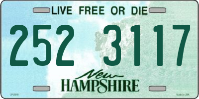NH license plate 2523117