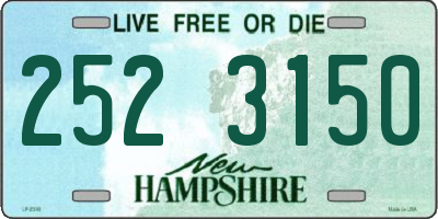 NH license plate 2523150