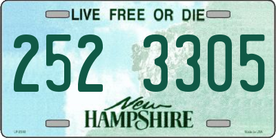 NH license plate 2523305