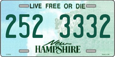 NH license plate 2523332