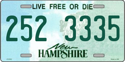 NH license plate 2523335