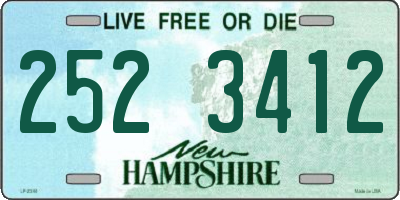 NH license plate 2523412