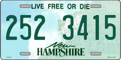 NH license plate 2523415