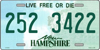 NH license plate 2523422