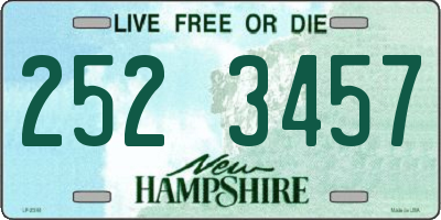 NH license plate 2523457