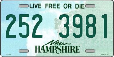 NH license plate 2523981