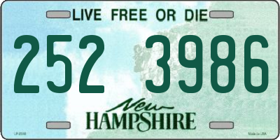 NH license plate 2523986