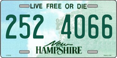 NH license plate 2524066