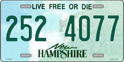 NH license plate 2524077