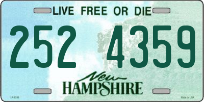 NH license plate 2524359