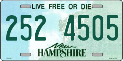 NH license plate 2524505