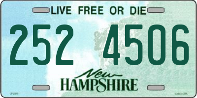 NH license plate 2524506