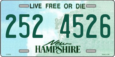 NH license plate 2524526