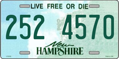 NH license plate 2524570