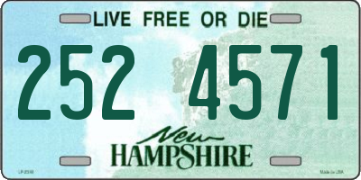 NH license plate 2524571