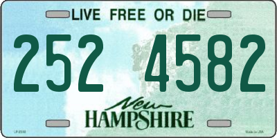NH license plate 2524582
