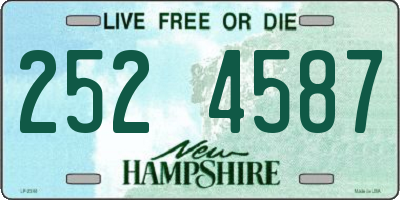 NH license plate 2524587