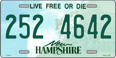 NH license plate 2524642