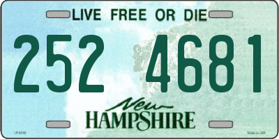 NH license plate 2524681