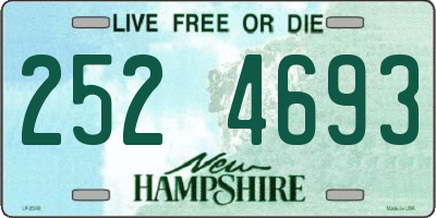 NH license plate 2524693