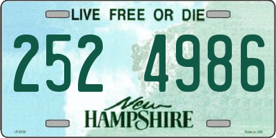 NH license plate 2524986