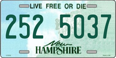NH license plate 2525037