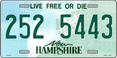 NH license plate 2525443