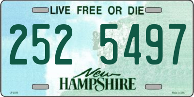 NH license plate 2525497