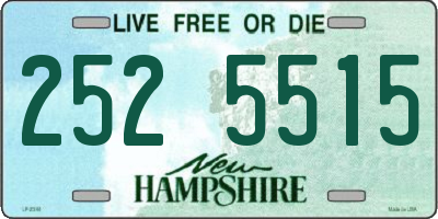 NH license plate 2525515