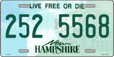 NH license plate 2525568