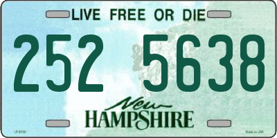 NH license plate 2525638