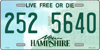 NH license plate 2525640