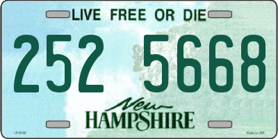NH license plate 2525668