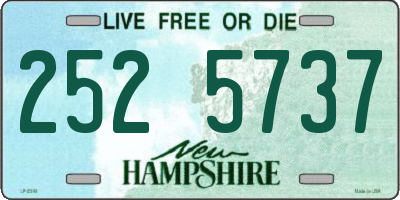 NH license plate 2525737