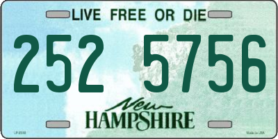 NH license plate 2525756