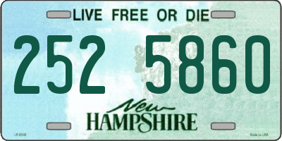 NH license plate 2525860