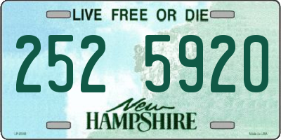 NH license plate 2525920