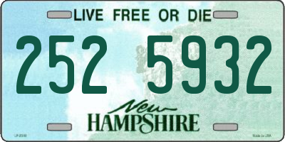 NH license plate 2525932