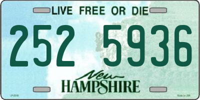 NH license plate 2525936