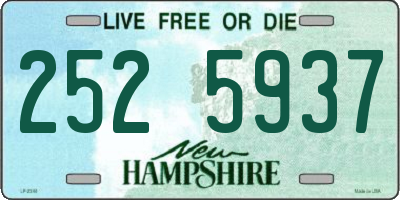 NH license plate 2525937