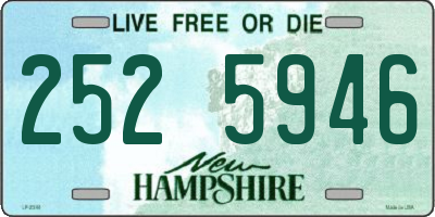 NH license plate 2525946