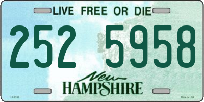 NH license plate 2525958