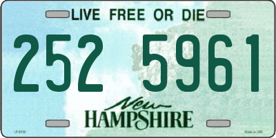 NH license plate 2525961