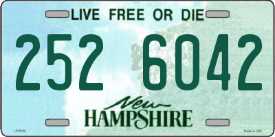 NH license plate 2526042