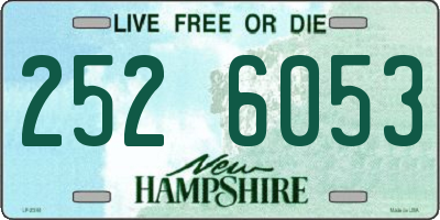 NH license plate 2526053