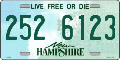 NH license plate 2526123