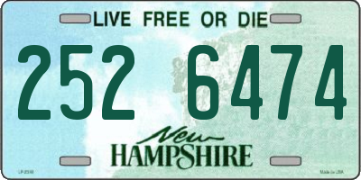 NH license plate 2526474