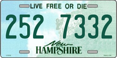 NH license plate 2527332